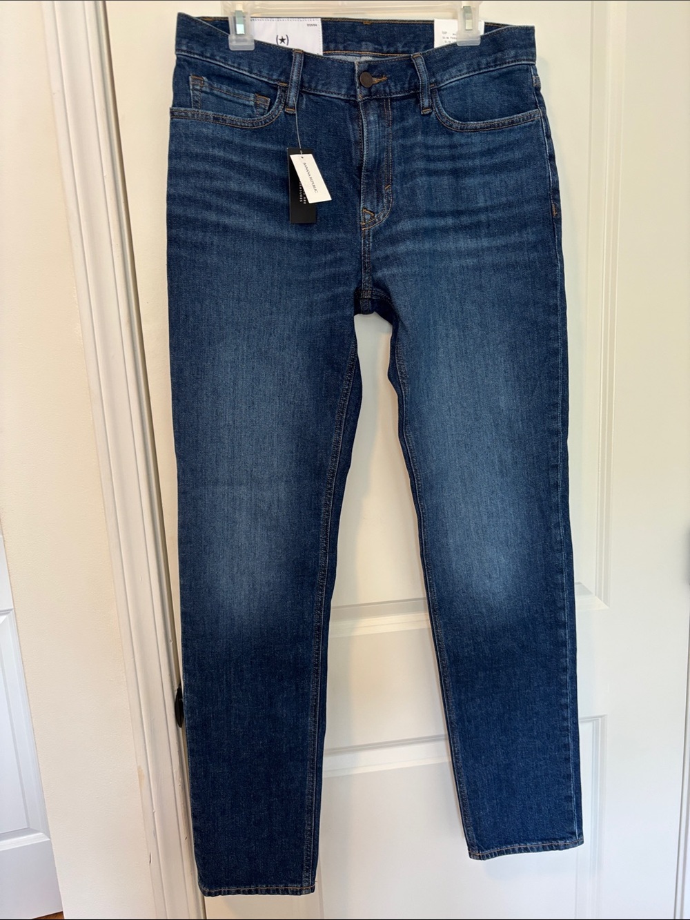 Banana Republic Dark Blue Straight-Leg Jeans